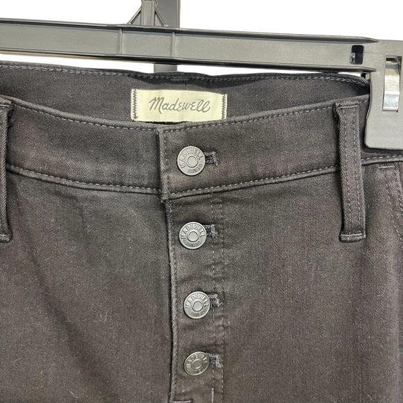 Madewell 10” High Rise Black Distressed Jeggings NWT Women’s Size 35 Petite - Picture 6 of 12